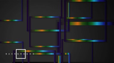 Modern Soyut Vektör Kutusu Arka Plan. renkli degrade şeritler ile. eps 10 şablonu