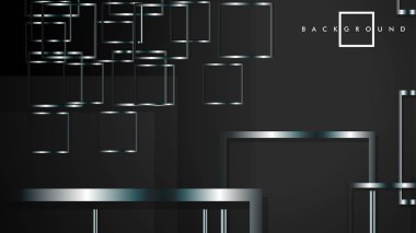 Modern Soyut Vektör Kutusu Arka Plan. beyaz degrade şeritler ile. eps 10 şablonu