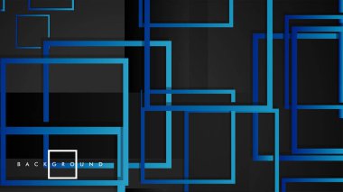 Vektör Modern Soyut Kareler Arka Planlar . siyah yeşil degrade ile. eps 10 şablonu