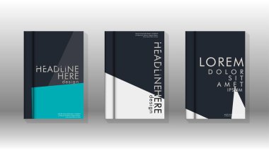 Soyut kitap kapağı düzeninin arka planı. Broşürler, dergiler, vektör şablonları vb. için. Modern tasarımlar Eps 10'da geometrik desenler oluşturur