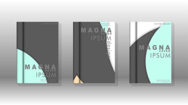 Kurumsal iş yıllık rapor kitap kapağı broşür el ilanı posteri için soyut düşük daire şekil arka plan. Eps10 vektör şablonu