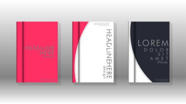 Kurumsal iş yıllık rapor kitap kapağı broşür el ilanı posteri için soyut düşük daire şekil arka plan. Eps10 vektör şablonu