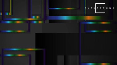 Modern Soyut Vektör Kutusu Arka Plan. renkli degrade şeritler ile. eps 10 şablonu