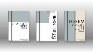 Kitap kapağı kavramı renk ve şekillerin bir kombinasyonu ile soyut geometrik arka plan. vektör tasarımı