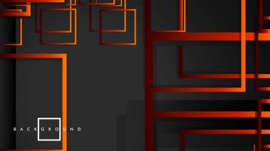Vektör Modern Soyut Kareler Arka Planlar . siyah kırmızı turuncu degrade ile. eps 10 şablonu