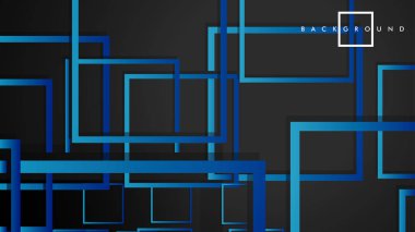 Vektör Modern Soyut Kareler Arka Planlar . siyah yeşil degrade ile. eps 10 şablonu