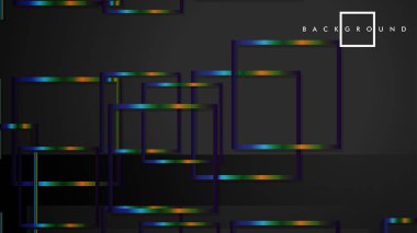 Modern Soyut Vektör Kutusu Arka Plan. renkli degrade şeritler ile. eps 10 şablonu