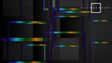 Modern Soyut Vektör Kutusu Arka Plan. renkli degrade şeritler ile. eps 10 şablonu
