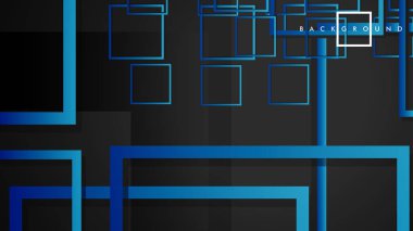 Vektör Modern Soyut Kareler Arka Planlar . siyah yeşil degrade ile. eps 10 şablonu