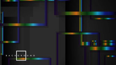 Modern Soyut Vektör Kutusu Arka Plan. renkli degrade şeritler ile. eps 10 şablonu