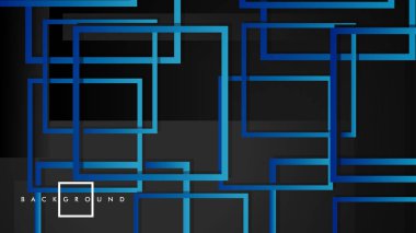 Vektör Modern Soyut Kareler Arka Planlar . siyah yeşil degrade ile. eps 10 şablonu