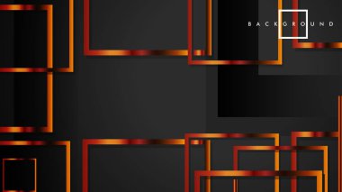 Vektör Modern Soyut Kareler Arka Planlar . siyah ve metal renk degradesi ile. eps 10 şablonu