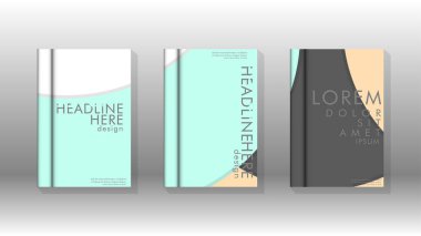 Kurumsal iş yıllık rapor kitap kapağı broşür el ilanı posteri için soyut düşük daire şekil arka plan. Eps10 vektör şablonu