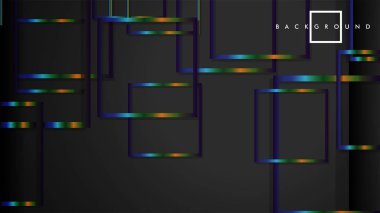 Modern Soyut Vektör Kutusu Arka Plan. renkli degrade şeritler ile. eps 10 şablonu