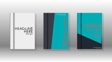 Soyut kitap kapağı düzeninin arka planı. Broşürler, dergiler, vektör şablonları vb. için. Modern tasarımlar Eps 10'da geometrik desenler oluşturur