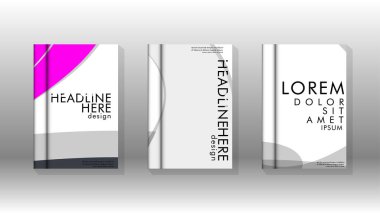 Arka kapak sıvı elemanları ile. Tasarım kavramı kitap. Fütüristik iş düzeni. Dijital poster şablonu. Tasarlamak vektör - eps10