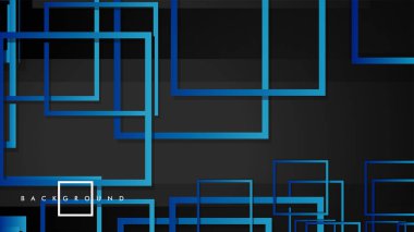 Vektör Modern Soyut Kareler Arka Planlar . siyah yeşil degrade ile. eps 10 şablonu