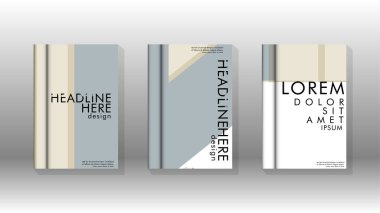 Kitap kapağı kavramı renk ve şekillerin bir kombinasyonu ile soyut geometrik arka plan. vektör tasarımı