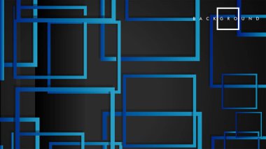 Vektör Modern Soyut Kareler Arka Planlar . siyah yeşil degrade ile. eps 10 şablonu