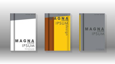 Kapak kitabı kavramı soyut geometrik arka plan renk ve şekillerin bir kombinasyonu ile