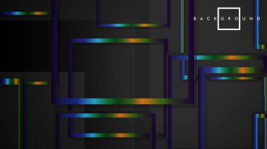 Modern Soyut Vektör Kutusu Arka Plan. renkli degrade şeritler ile. eps 10 şablonu