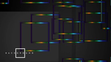 Modern Soyut Vektör Kutusu Arka Plan. renkli degrade şeritler ile. eps 10 şablonu