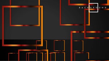 Vektör Modern Soyut Kareler Arka Planlar . siyah ve metal renk degradesi ile. eps 10 şablonu