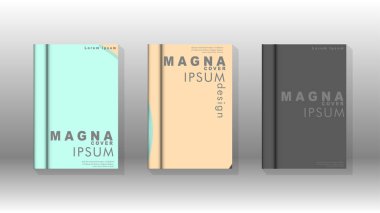 Kurumsal iş yıllık rapor kitap kapağı broşür el ilanı posteri için soyut düşük daire şekil arka plan. Eps10 vektör şablonu