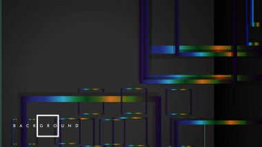 Modern Soyut Vektör Kutusu Arka Plan. renkli degrade şeritler ile. eps 10 şablonu