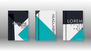 Soyut kitap kapağı düzeninin arka planı. Broşürler, dergiler, vektör şablonları vb. için. Modern tasarımlar Eps 10'da geometrik desenler oluşturur