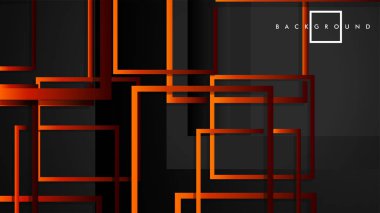 Vektör Modern Soyut Kareler Arka Planlar . siyah kırmızı turuncu degrade ile. eps 10 şablonu