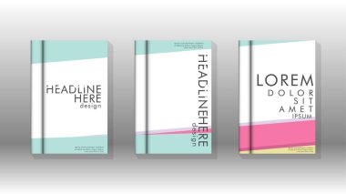 Kapak kitabı kavramı soyut geometrik arka plan renk ve şekillerin bir kombinasyonu ile