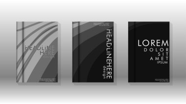 Geometrik tasarım arka planlı kapak kitabı.