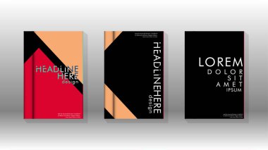Soyut kitap kapağı düzeninin arka planı. Broşürler, dergiler, vektör şablonları vb. için. Modern tasarımlar Eps 10'da geometrik desenler oluşturur
