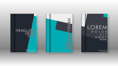Soyut kitap kapağı düzeninin arka planı. Broşürler, dergiler, vektör şablonları vb. için. Modern tasarımlar Eps 10'da geometrik desenler oluşturur