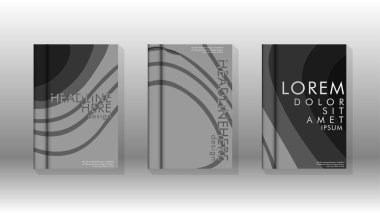 Geometrik tasarım arka planlı kapak kitabı.