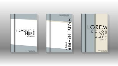 Kitap kapağı kavramı renk ve şekillerin bir kombinasyonu ile soyut geometrik arka plan. vektör tasarımı