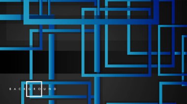 Vektör Modern Soyut Kareler Arka Planlar . siyah yeşil degrade ile. eps 10 şablonu