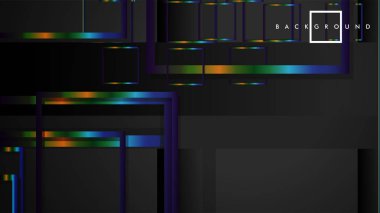 Modern Soyut Vektör Kutusu Arka Plan. renkli degrade şeritler ile. eps 10 şablonu