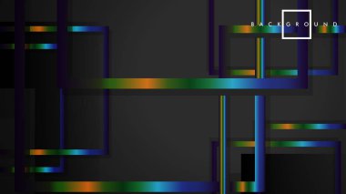 Modern Soyut Vektör Kutusu Arka Plan. renkli degrade şeritler ile. eps 10 şablonu