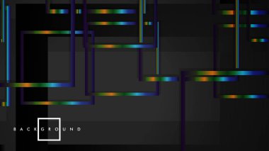 Modern Soyut Vektör Kutusu Arka Plan. renkli degrade şeritler ile. eps 10 şablonu