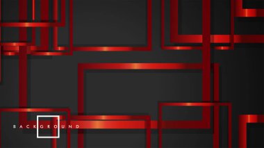 Vektör Modern Soyut Kareler Arka Planlar . siyah ve kırmızı metal renk degradesi ile. eps 10 şablonu