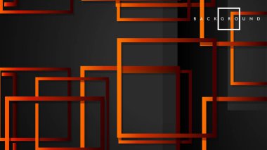Vektör Modern Soyut Kareler Arka Planlar . siyah kırmızı turuncu degrade ile. eps 10 şablonu