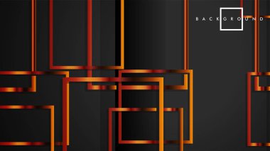 Vektör Modern Soyut Kareler Arka Planlar . siyah ve metal renk degradesi ile. eps 10 şablonu