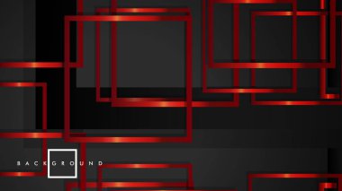 Vektör Modern Soyut Kareler Arka Planlar . siyah ve kırmızı metal renk degradesi ile. eps 10 şablonu