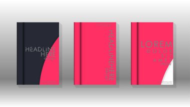 Kurumsal iş yıllık rapor kitap kapağı broşür el ilanı posteri için soyut düşük daire şekil arka plan. Eps10 vektör şablonu