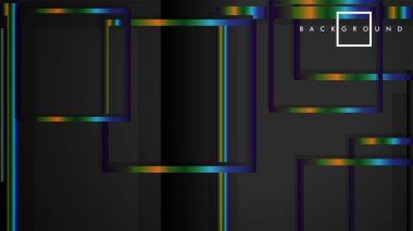 Modern Soyut Vektör Kutusu Arka Plan. renkli degrade şeritler ile. eps 10 şablonu