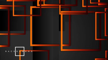 Vektör Modern Soyut Kareler Arka Planlar . siyah kırmızı turuncu degrade ile. eps 10 şablonu