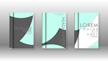 Kurumsal iş yıllık rapor kitap kapağı broşür el ilanı posteri için soyut düşük daire şekil arka plan. Eps10 vektör şablonu