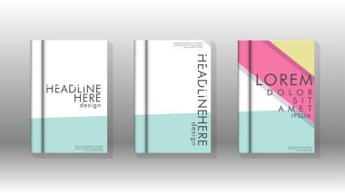 Kapak kitabı kavramı soyut geometrik arka plan renk ve şekillerin bir kombinasyonu ile